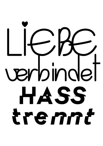 Plakat gegen Rechts von Shaghayegh Galeshialiabadi