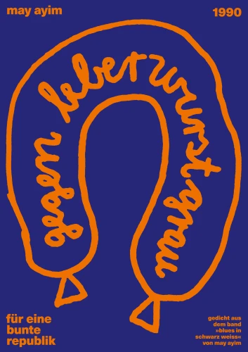 Plakat gegen Rechts von Zweifel