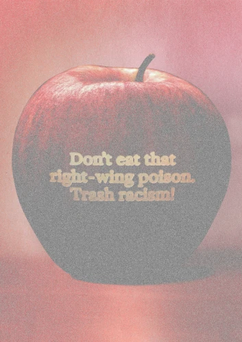 Plakat gegen Rechts von RAWTY