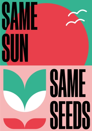 Plakat gegen Rechts von Same Sun, Same Seeds