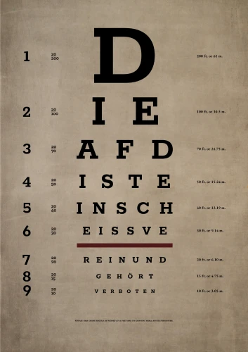 Plakat gegen Rechts von Thomas Nohl