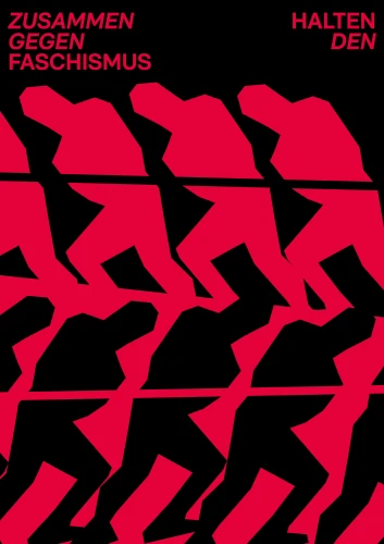 Plakat gegen Rechts von Tim Loose