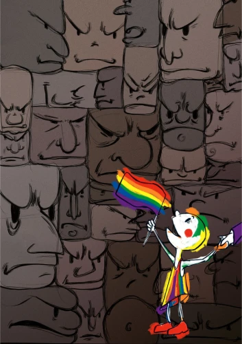 Plakat gegen Rechts von Valentin Wolff