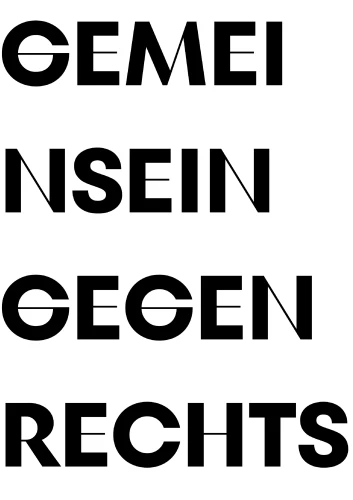 Plakat gegen Rechts von Vanessa Dell’Erba