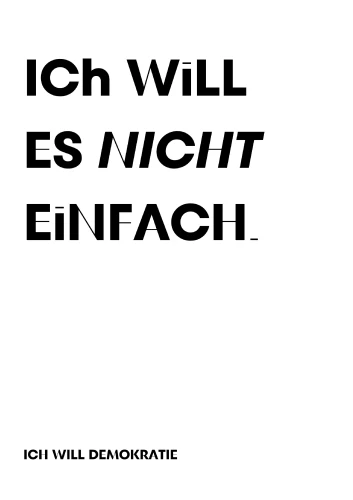 Plakat gegen Rechts von Vanessa Dell’Erba