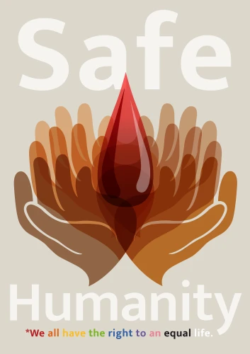 Plakat gegen Rechts von Julia Martin