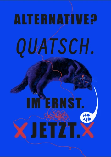 Plakat gegen Rechts von schmiddl in the middle