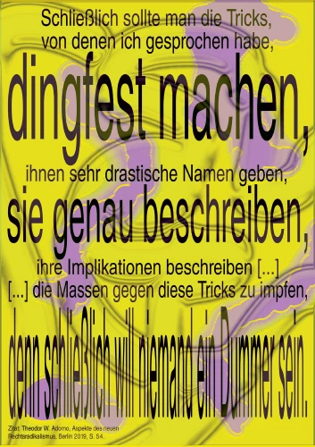 Plakat gegen Rechts von Amyra Radwan