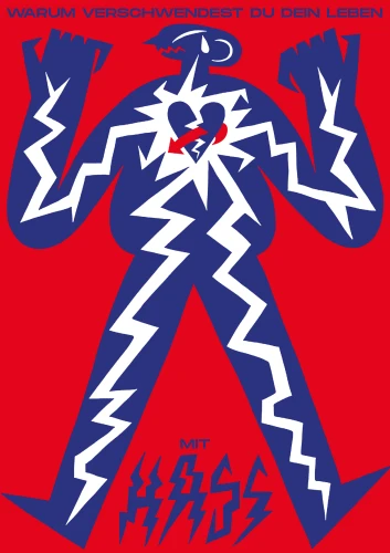 Plakat gegen Rechts von Caspar David Engstfeld