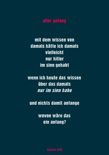 Plakat gegen Rechts von Christoph Schottes