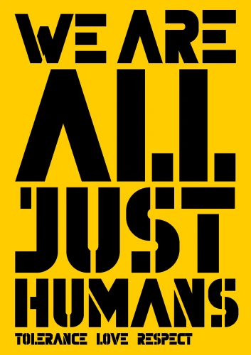 Plakat gegen Rechts von Diana Richter