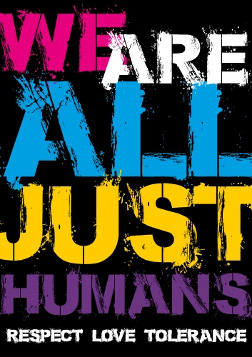 Plakat gegen Rechts von Diana Richter