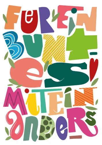 Plakat gegen Rechts von Gunnar Schlee