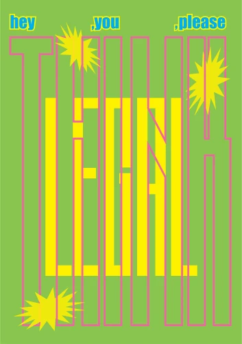 Plakat gegen Rechts von Jana Klammer