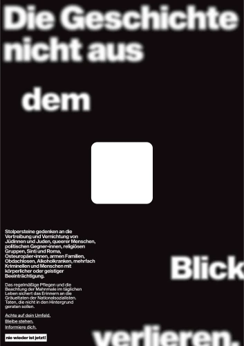 Plakat gegen Rechts von Bennet Gross, Sıla Peker