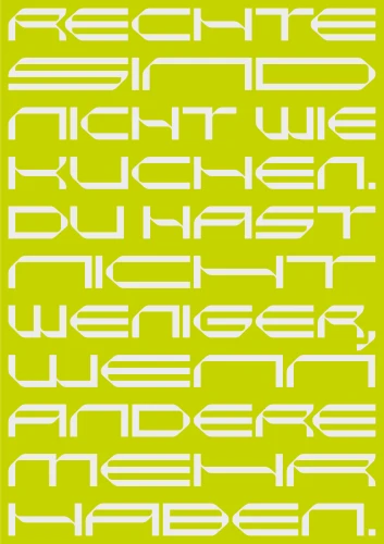 Plakat gegen Rechts von Lea Johanna Becker