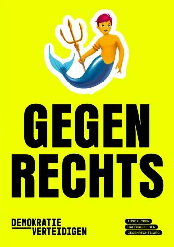 Plakat gegen Rechts von Tim Finke