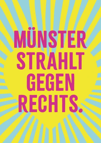 Plakat gegen Rechts von Anonym
