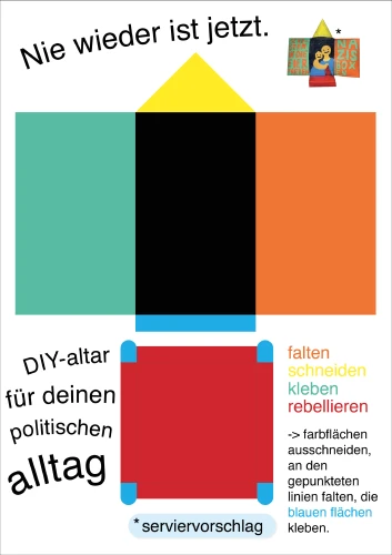Plakat gegen Rechts von Christiane Deibel