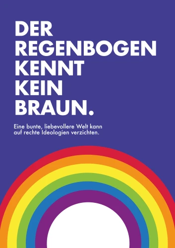 Plakat gegen Rechts von Clemens Dreyer