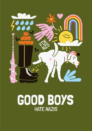 Plakat gegen Rechts von David Cords