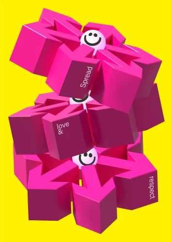 Plakat gegen Rechts von Dominik Kowalczyk