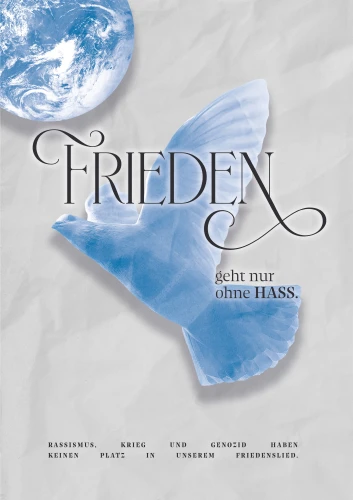 Plakat gegen Rechts von Elena Akrita