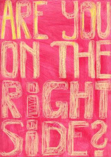 Plakat gegen Rechts von Elena Enferà