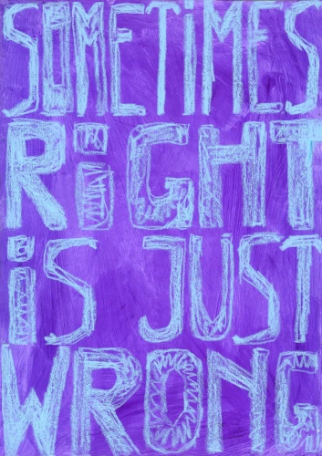 Plakat gegen Rechts von Elena Enferà