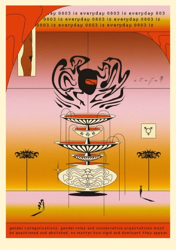 Plakat gegen Rechts von Etaja