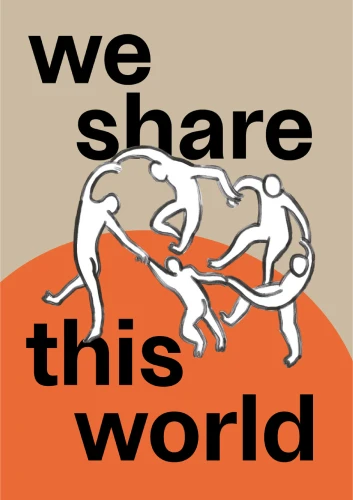 Plakat gegen Rechts von Farina Lichtenstein