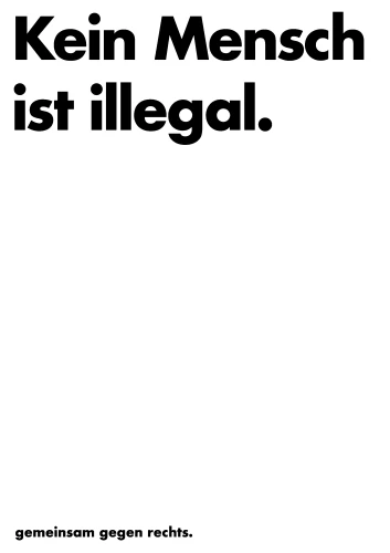 Plakat gegen Rechts von Janina Strayle, Felix Geiger, Kilian Kreutzer