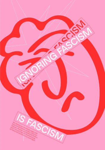 Plakat gegen Rechts von Felix Pötsch