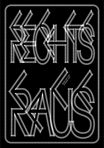 Plakat gegen Rechts von Florian Meisner, Sophia Rhein