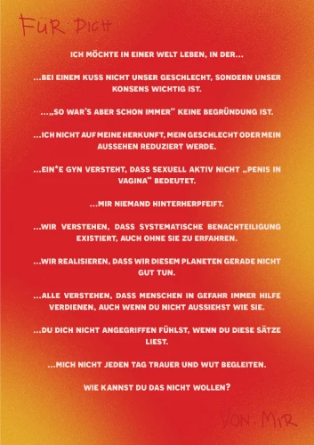 Plakat gegen Rechts von Gajane